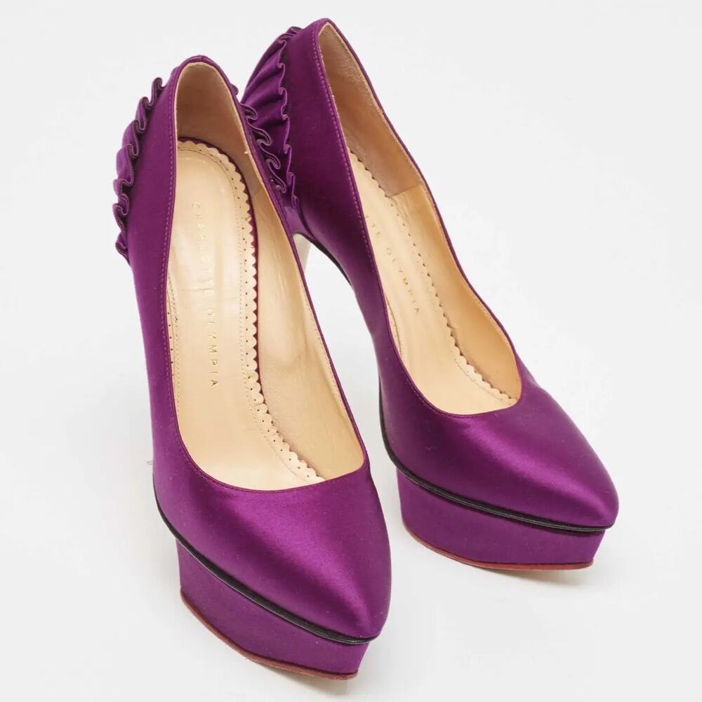Charlotte Olympia | Paloma Fan Pleat Roxo - Picture 2 of 10